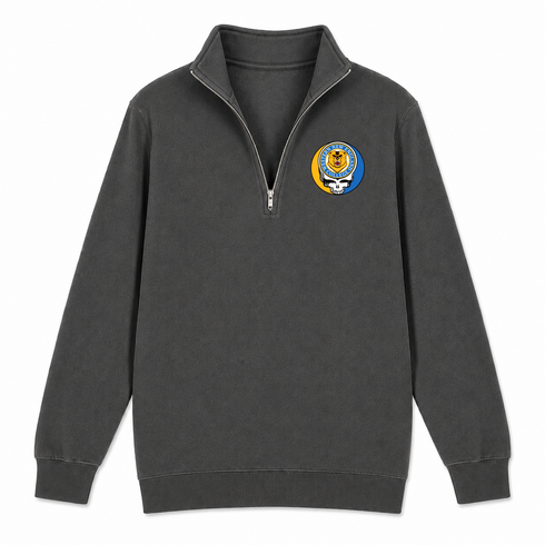 Western New England College - Premium Grateful Dead Quarter-Zip Pullover - Charcoal - 6
