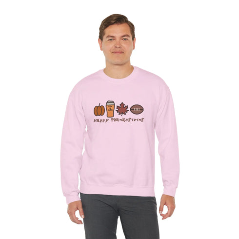 Life is dead. Happy Thanksgiving Unisex Crewneck Sweatshirt