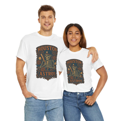 Grateful Dead - Houston Astros Retro Poster Art T-shirt - StealieShop