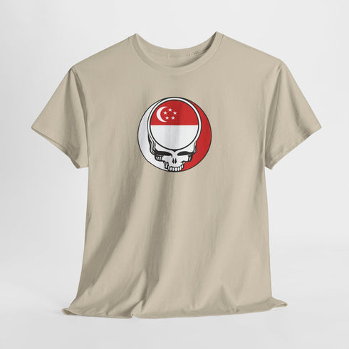 Singapore Flag Stealie Unisex Grateful Dead T-Shirt