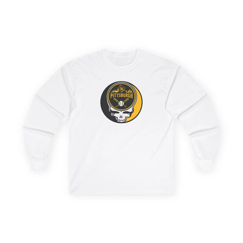 Grateful Dead - Pittsburgh Pirates Stealie Grateful Dead Long Sleeve Tee - MLB - StealieShop
