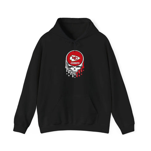 Grateful Dead - The Gridiron Collection: Kansas City Chiefs Grateful Dead Hooded Sweatshirt - StealieShop