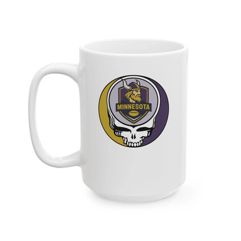 Grateful Dead - Minnesota Vikings Stealie Ceramic Mug - NFL - StealieShop
