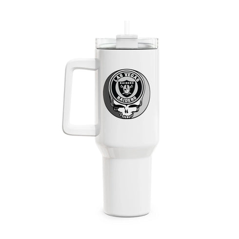 Grateful Dead - Las Vegas Raiders Stealie "Fat Man" Tumbler, Double Insulated 40oz Travel Mug - StealieShop