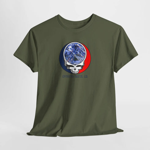 Crested Butte Trail Map Stealie Grateful Dead T-Shirt