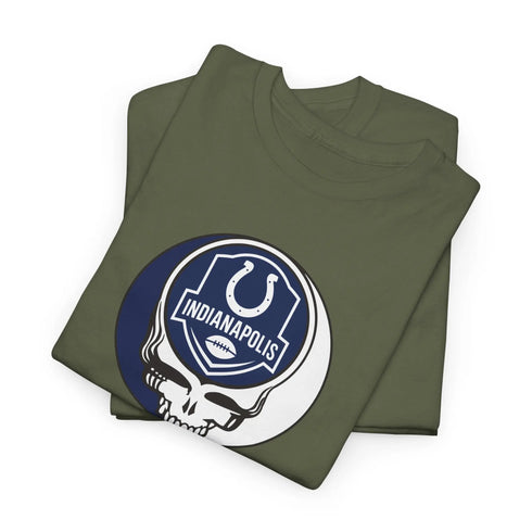 Grateful Dead - Indianapolis Colts Stealie Grateful Dead Steal Your Face T-Shirt - NFL - StealieShop