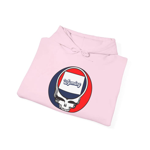 Wyoming Map Stealie Unisex Heavy Blend Hoodie