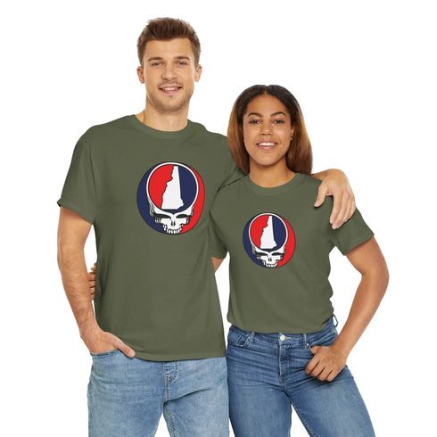 New Hampshire Map Stealie Grateful Dead T-Shirt