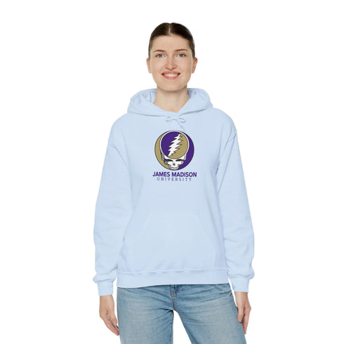James Madison University Grateful Dead Hoodie - Hooded Sweatshirt - JMU StealieShop