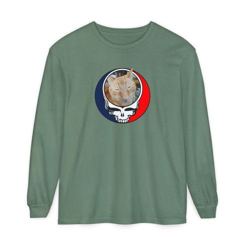 Custom Cat Garment-Dyed Long Sleeve T-Shirt (56)