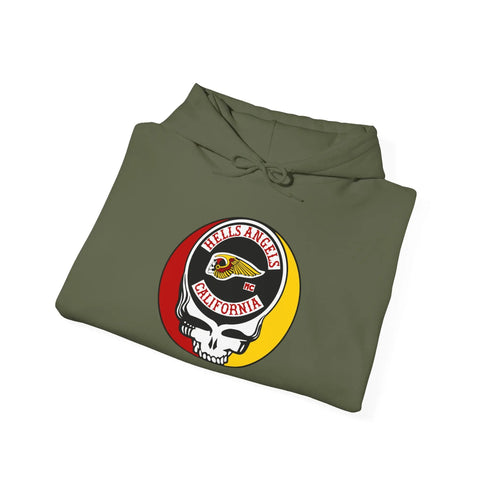 Grateful Dead - Hells Angels Stealie Unisex Heavy Blend Hoodie - StealieShop