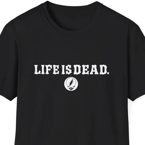 Grateful Dead - Shreddin' Jerry - Life is dead. Two-Sided Print Grateful Dead T-Shirt - StealieShop