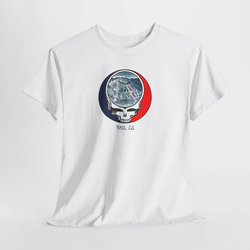 Vail Trail Map Stealie Grateful Dead T-Shirt