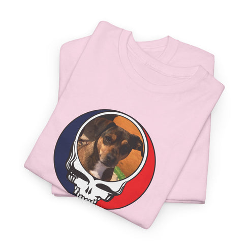 Custom Dog Stealie Unisex Grateful Dead T-Shirt (144)