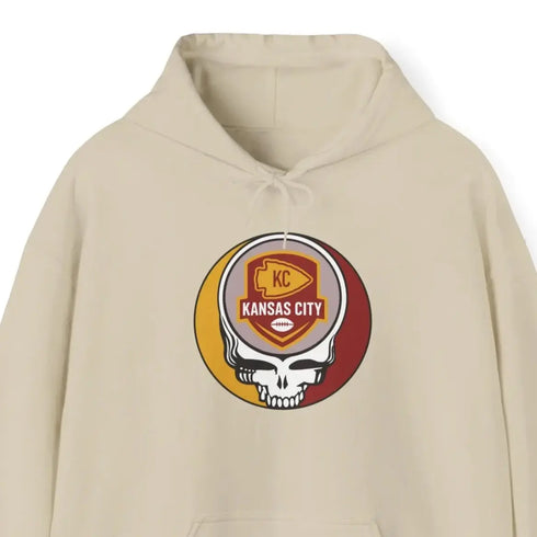 Grateful Dead - Kansas City Chiefs Stealie Grateful Dead Hooded Sweatshirt - NFL - StealieShop