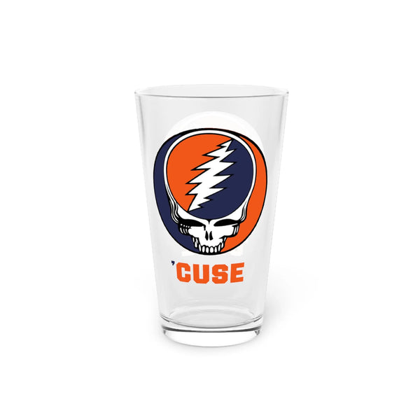 Syracuse University - 'CUSE Grateful Dead Stealie Pint Glass, 16oz - StealieShop