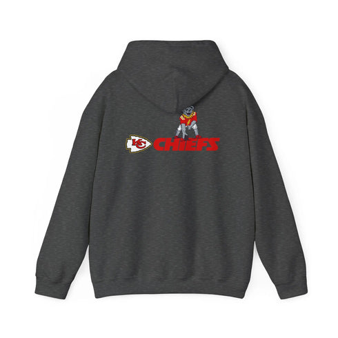 Grateful Dead - Kansas City Chiefs Dancing Bear Two-Sided Unisex Hoodie - Bucs - StealieShop