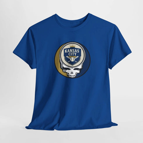 Grateful Dead - The Ballpark Collection: Kansas City Baseball Edition Grateful Dead Steal Your Face T-Shirt - MLB - StealieShop