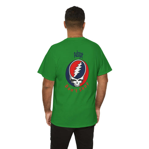 Grateful Dead - Grateful Dogs | Adopt Don't Shop Stealie Grateful Dead T-Shirt - StealieShop