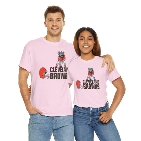 Cleveland Browns Dancing Bear Grateful Dead T-Shirt - NFL - StealieShop