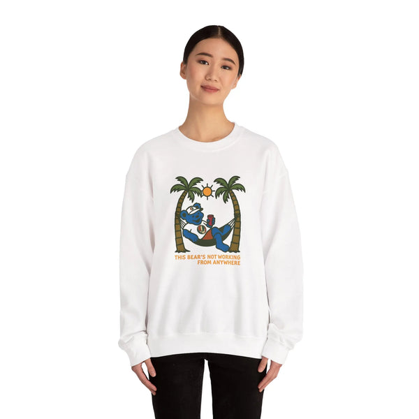 Grateful Dead - This Bear's Not Workin' From Anywhere | Life is dead. Crewneck Sweatshirt - StealieShop