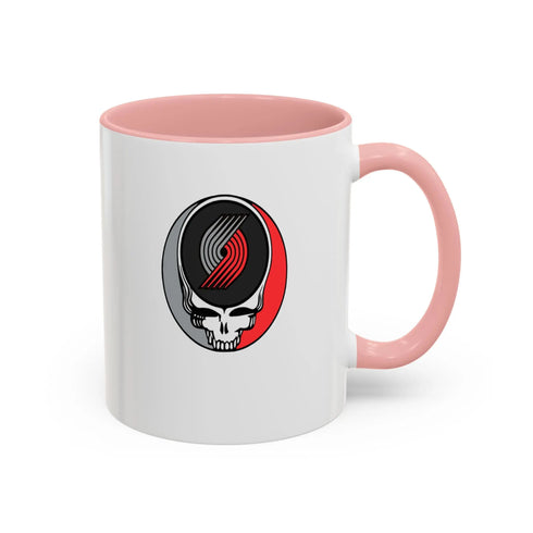 Portland Trailblazers Grateful Dead Stealie Coffee Mug (11oz or 15oz) - NBA - StealieShop
