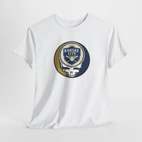 Grateful Dead - The Ballpark Collection: Kansas City Baseball Edition Grateful Dead Steal Your Face T-Shirt - MLB - StealieShop