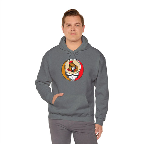 Ottowa Senators Grateful Dead Unisex Heavy Blend Hoodie StealieShop