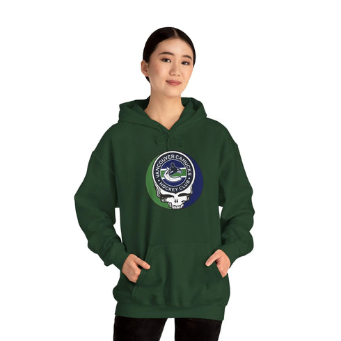 Vancouver Canucks Grateful Dead Unisex Heavy Blend Hoodie StealieShop