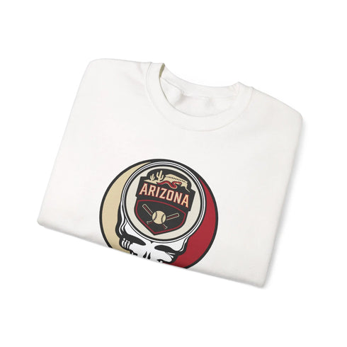 Grateful Dead - Arizona Diamondbacks Stealie Grateful Dead Crewneck Sweatshirt - MLB - StealieShop