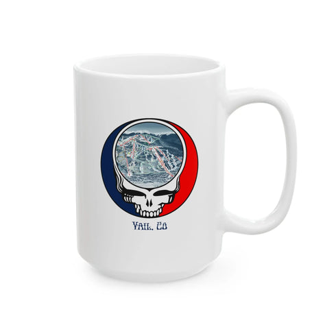 Vail Trail Map Stealie 15oz Ceramic Mug