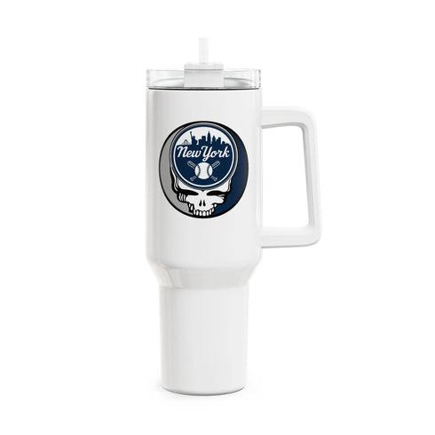 Grateful Dead - New York Yankees "Fat Man" Tumbler, Double Insulated 40oz Travel Mug - StealieShop