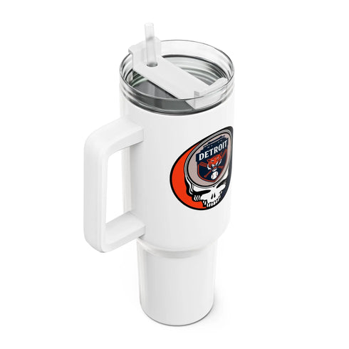 Grateful Dead - Detroit Tigers "Fat Man" Tumbler, Double Insulated 40oz Travel Mug - StealieShop