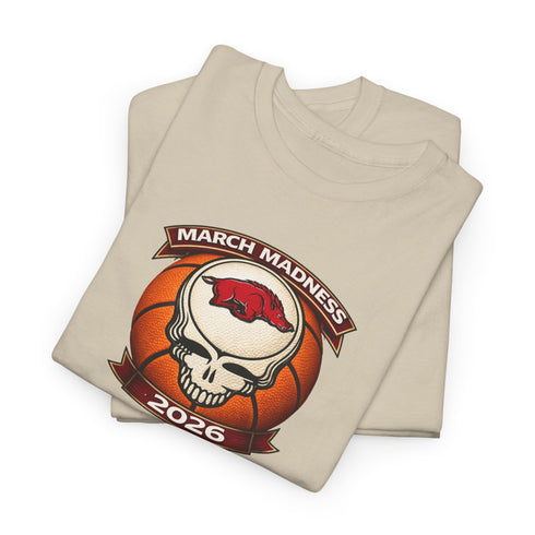 Arkansas March Madness 2026 Basketball Stealie T-shirt