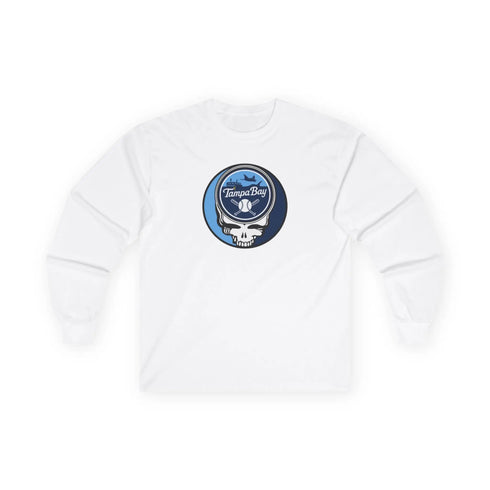Grateful Dead - Tampa Bay Rays Classic Stealie Long Sleeve Tee - MLB - StealieShop