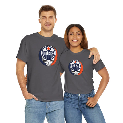 Edmonton Oilers Grateful Dead Steal Your Face T-Shirt - NHL StealieShop