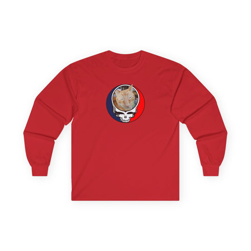 Custom Cat Stealie Grateful Dead Long Sleeve Tee (56)