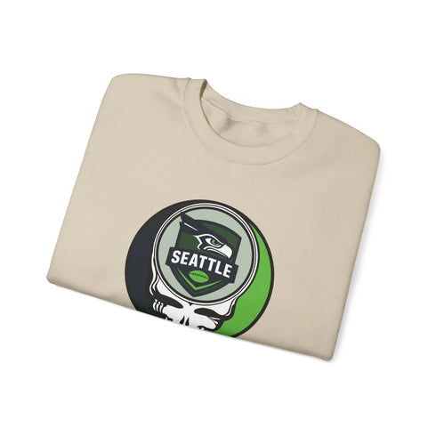 Grateful Dead - Seattle Seahawks Grateful Dead Stealie Crewneck Sweatshirt - StealieShop