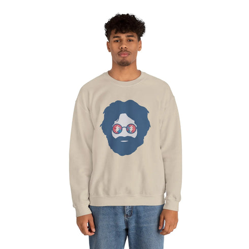 Grateful Dead - Jerry | Life is dead. Crewneck Sweatshirt - StealieShop