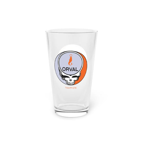 Orval Brewery Grateful Dead Stealie Pint Glass, 16oz - StealieShop