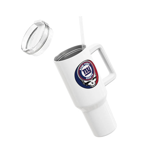 Grateful Dead - New York Giants Stealie "Fat Man" Tumbler, Double Insulated 40oz Travel Mug - StealieShop