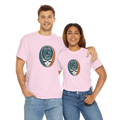 San Jose Sharks Grateful Dead Steal Your Face T-Shirt - NHL - StealieShop