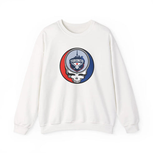 Grateful Dead - Toronto Blue Jays Stealie Grateful Dead Crewneck Sweatshirt - MLB - StealieShop