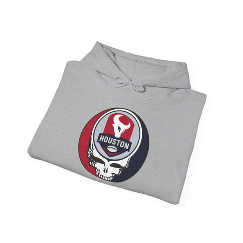 Grateful Dead - Houston Texans Stealie Grateful Dead Hooded Sweatshirt - NFL - StealieShop