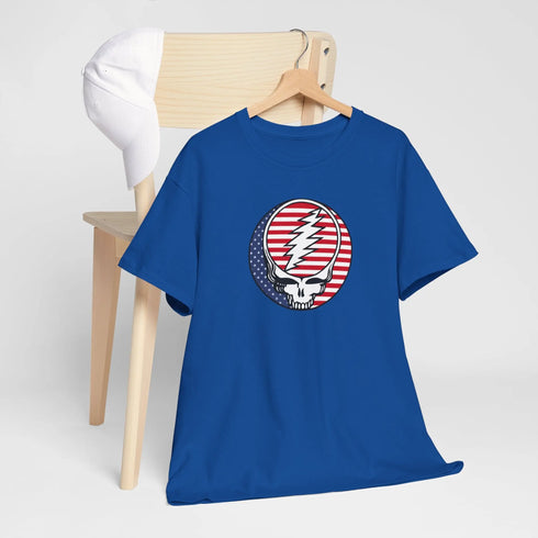 Grateful Dead - Stars and Stripes US-Grown Ring-Spun Cotton T-Shirt - StealieShop
