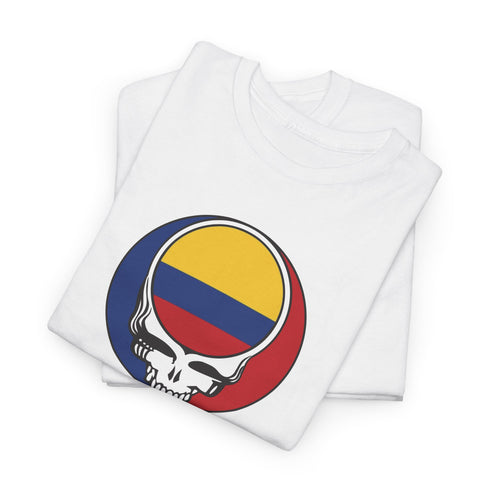 Colombia Flag Stealie Unisex Grateful Dead T-Shirt