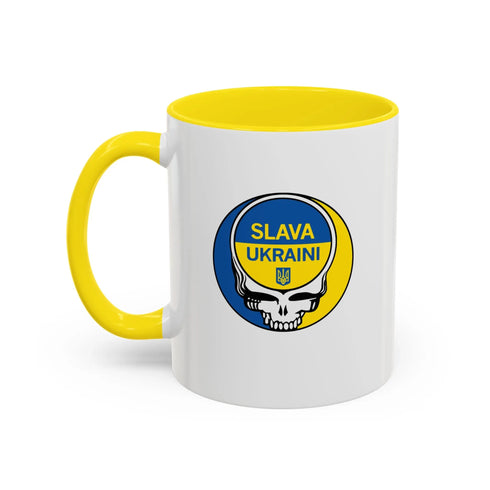 Grateful Dead - Slava Ukraini Grateful Dead Stealie Coffee Mug - StealieShop
