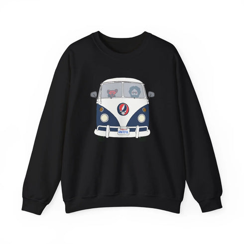 Grateful Dead - Jerry's Takin' The Bus Life is dead. Crewneck Sweatshirt - StealieShop