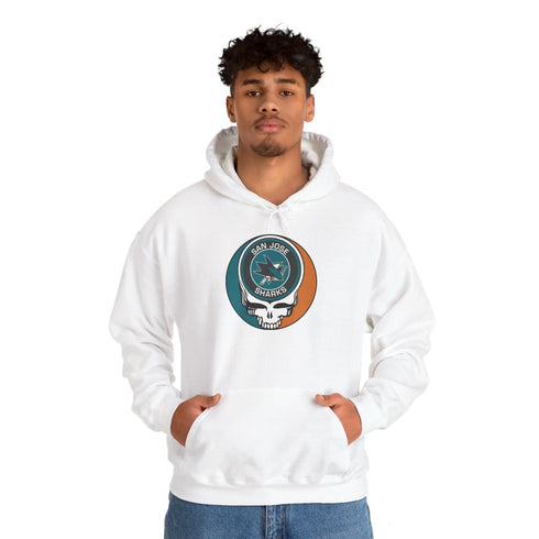San Jose Sharks Grateful Dead Unisex Heavy Blend Hoodie StealieShop