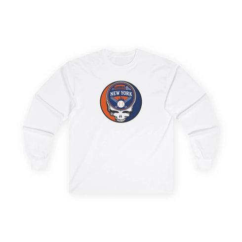 Grateful Dead - New York Mets Grateful Dead Long Sleeve Tee - MLB - StealieShop